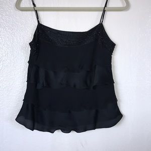 The Limited dressy silk top with beads size S